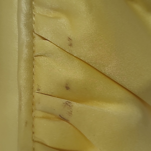 Neiman Marcus Yellow Satin Clutch - Picture 4 of 9